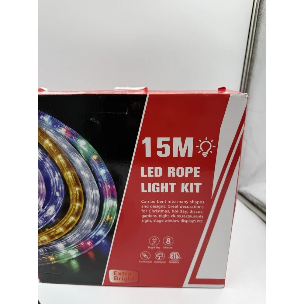 50ft 360 Led Rope Lights Outdoor Connectable And Flexible Tube Light With 8 Mode